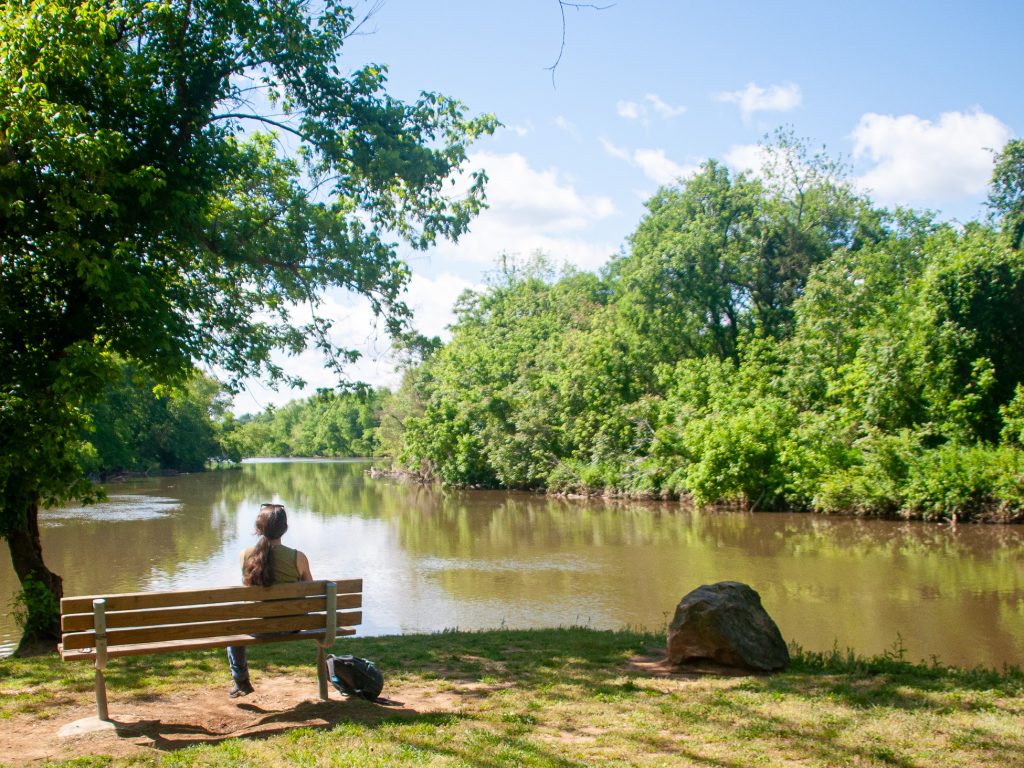Big Alamance Creek and Haw River Confluence